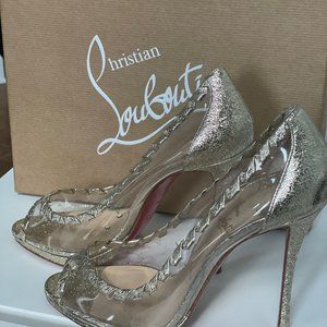 Christian Louboutin Hargaret 120 Metallic Heels